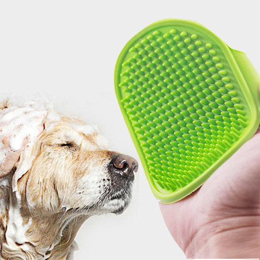 Dog, Cat Bath Brush Comb Rubber Glove Hair Fur Grooming Massaging